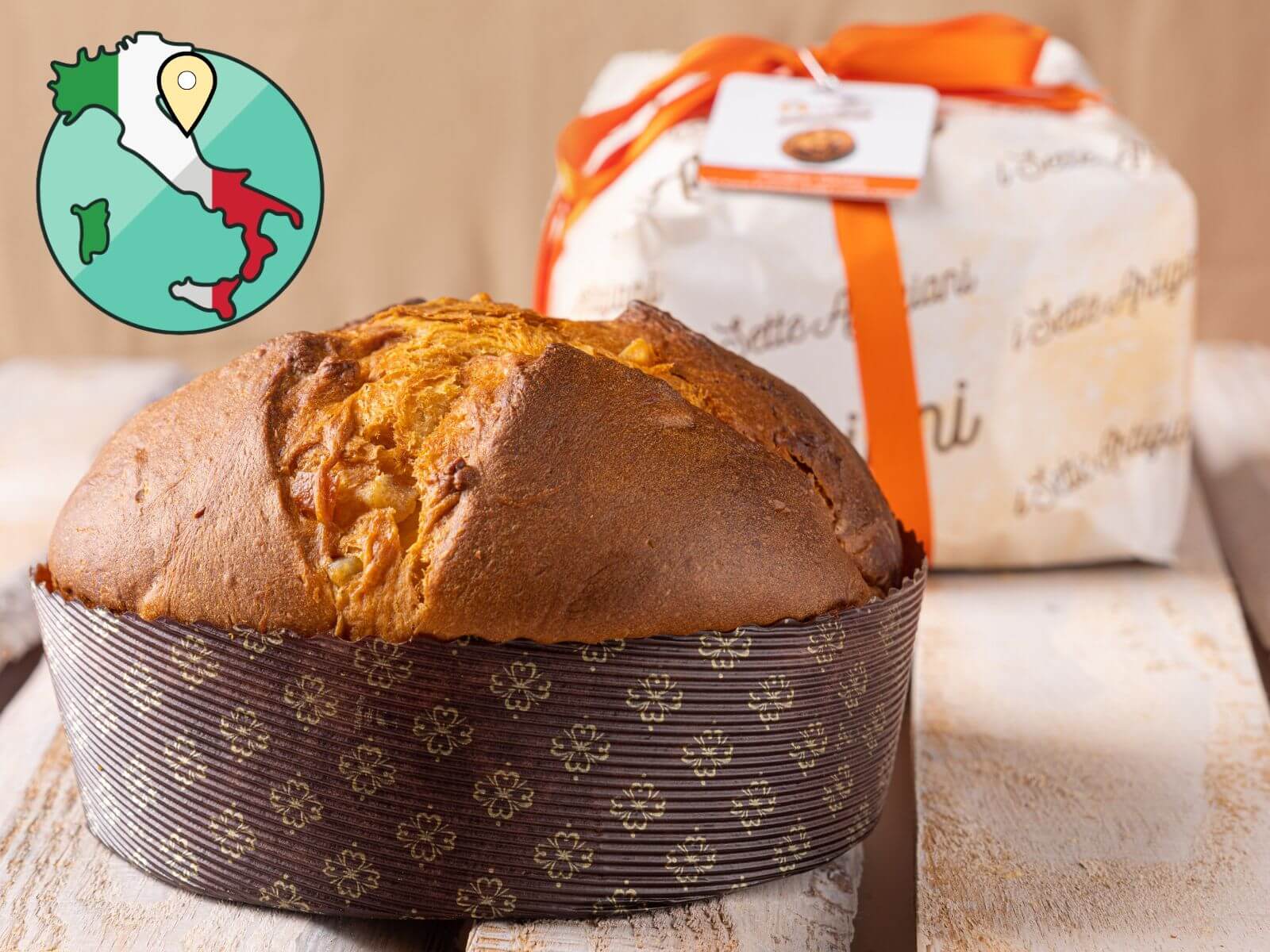 Panettone mit Pfirsich und Aprikose aus Ancona