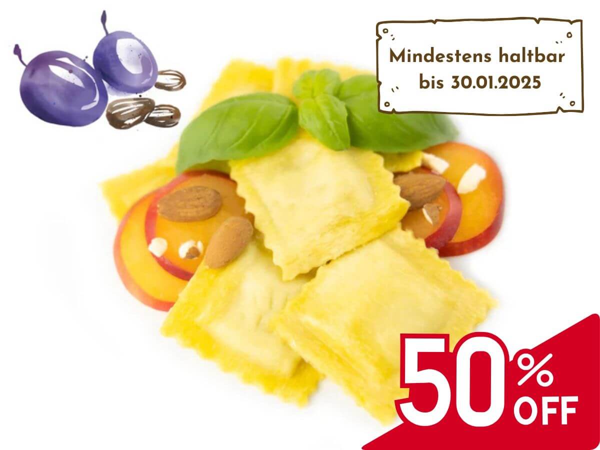 Agnolotti mit Pflaumen- & Mandel-Füllung, 500g