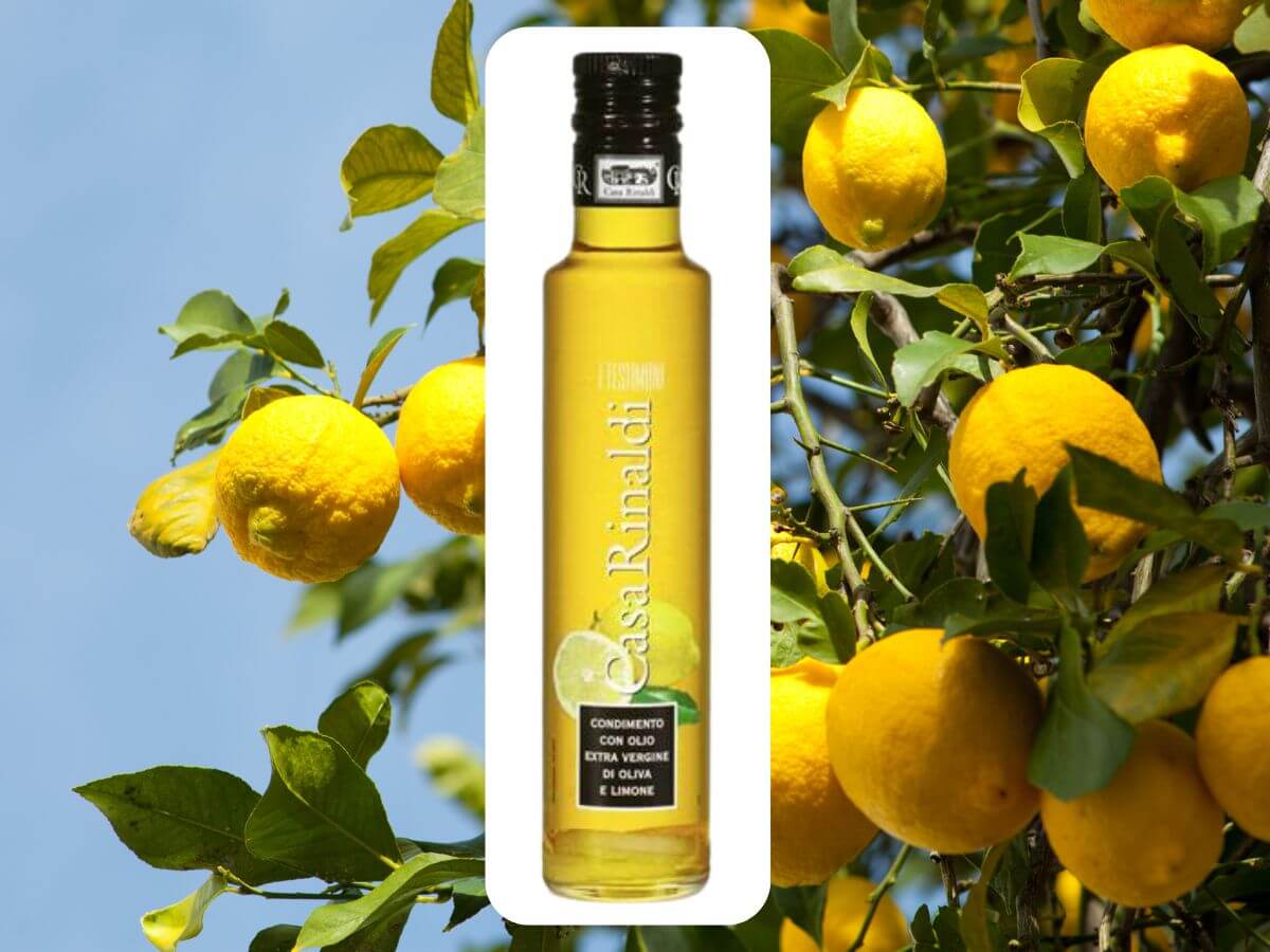 Olivenöl aromatisiert mit Zitronen